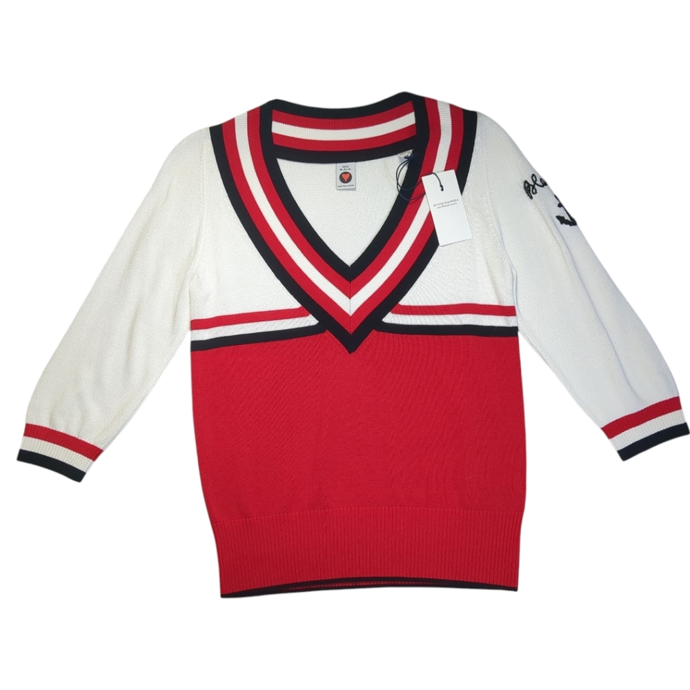 Scotch & Soda AMS. Blauw Pullover Knit Sweater Nautical Sz Small NEW! - Picture 6 of 12